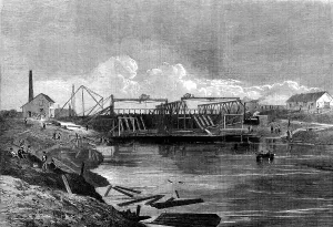 Pump Prints: The Inundation in the Fens: the syphon dam of the middle-level drain