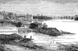 Tennessee United States Prints: Inundations in the United States: Cumberland River