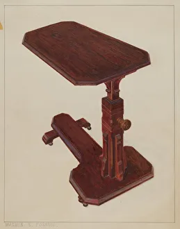 Invalid Prints: Invalid Bedside Table, c. 1936. Creator: Magnus S. Fossum