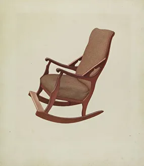 Rocker Prints: Invalid's Chair, 1937. Creator: Orville A. Carroll