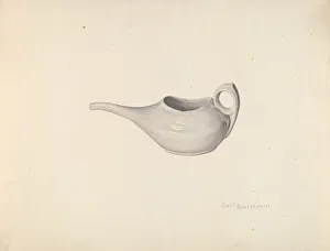 Invalid Prints: Invalids Feeding Cup, c. 1939. Creator: Carl Buergerniss