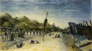 The Invasion of Italy, 1944. Creator: Edward Ardizzone The Invasion of Italy, 1944. Creator: Edward Ardizzone