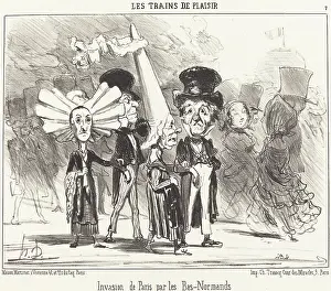 Day Out Prints: Invasion de Paris par les Bas-Normands, 1852. Creator: Honore Daumier