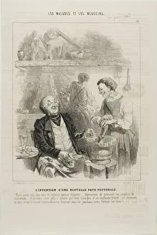 Elixir Prints: The Invention of a New Chest Elixir (plate 14), 1843. Creator: Charles Emile Jacque