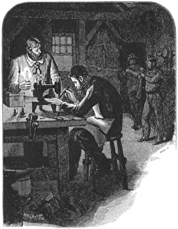 Invention of the Singer sewing machine, 1850 (1880) Invention of the Singer sewing machine, 1850 (1880)