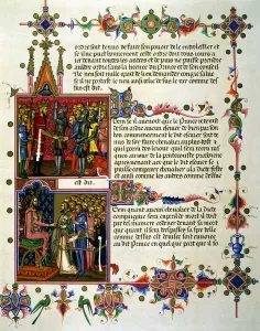 Bibliotheque Nationale Gallery: Investiture of a gentleman. Delivery of the sword