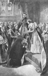 Investiture Prints: An Investiture of the Order of the Garter by Queen Victoria