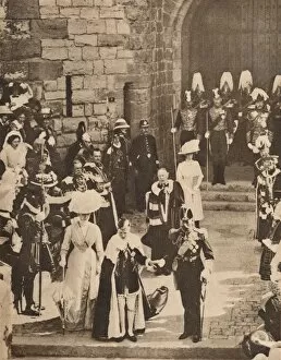 Caernarvonshire Gallery: The investiture of the Prince of Wales at Caernarvon Castle, 13 July 1911 (1935)
