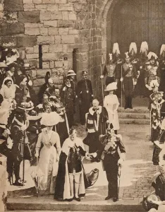 Caernarvonshire Gallery: The investiture of the Prince of Wales at Caernarvon Castle, 13 July 1911 (1935)