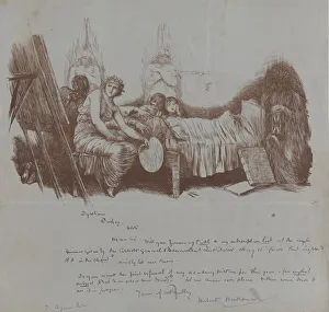 Letter Prints: Invitation to a Benefit Dinner from Hubert von Herkomer to Thomas Agnew, 1877-78