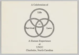 Invitation for a event hosted by the Black Studies Department of UNCC, 1974 Invitation for a event hosted by the Black Studies Department of UNCC, 1974
