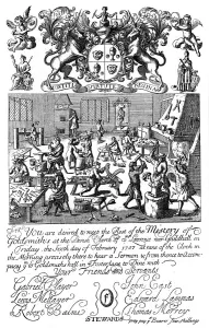 John Richard Gallery: Invitation to a meeting of the Goldsmiths Company, 1707, (1894)