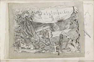 Festive Prints: Invitation to a party, 1861. Creator: Isaac Gosschalk