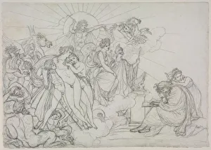 Anne Louis Girodet De Roucy Trioson French Collection: Invocation to the Divinities who preside over Agriculture from Virgils Georgics'