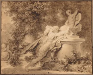 Fragonard Prints: Invocation to Love, c. 1781. Creator: Jean-Honore Fragonard (French, 1732-1806)