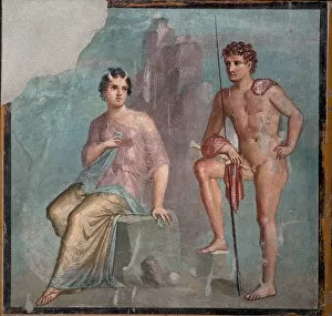 Roman Literature Gallery: Io and Argus, 1st H. 1st cen. AD. Creator: Roman-Pompeian wall painting