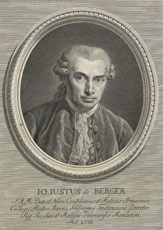 Jens Juul Prints: IO. IUSTUS de BERGER, 1781. Creator: Johan Frederik Clemens