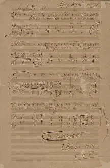 Pyotr Ilyich 1840 1893 Prints: Iolantas Arioso from the opera Iolanta by Pyotr Tchaikovsky, 1892