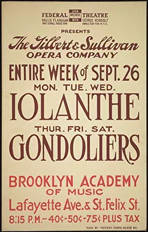 Sullivan Arthur Prints: Iolanthe, New York City, [193-]. Creator: Unknown