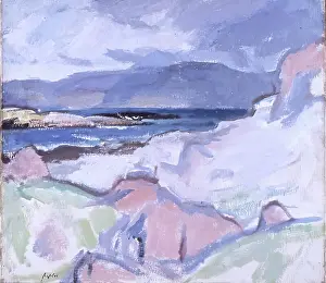 Peploe Samuel John Prints: Iona, Pink Rocks, 1920-1934. Creator: Samuel John Peploe