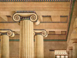 Fluted Prints: Ionic Hall in the Acropolis at Athens, Greece, (1928). Creator: Unknown