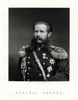 Images Dated 14th February 2006: Iosif Vladimirovich Gurko, Russian Field Marshal, 19th century. Artist: George J Stodart