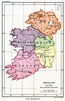 John Richard Prints: Ireland just before the English (Norman) invasion, 1169 (1893)