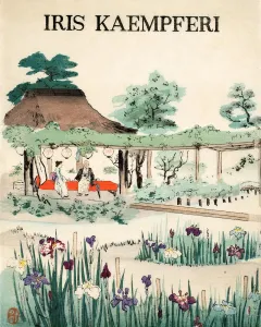 Clump Prints: Iris Kaempferi - Front Cover, 1890, (colour woodblock print)