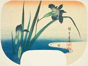 Stream Gallery: Iris and stream, c. 1830/44. Creator: Ando Hiroshige