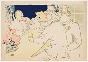 1864 1901 Prints: The Irish and American Bar, Rue Royale, 1896. Creator: Henri de Toulouse-Lautrec (French