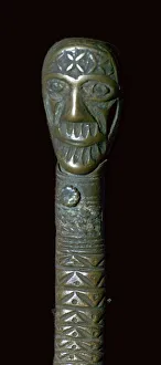 Irish copper-alloy curved mount, 6th century