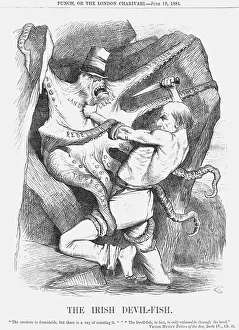 Prime Minister Collection: The Irish Devil-Fish, 1881. Artist: Joseph Swain
