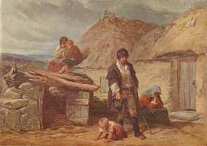 Goodall Prints: An Irish Eviction, 1850 (1906). Artist: Frederick Goodall