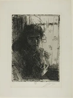 Dunald Mill Hole Prints: An Irish Girl or Annie, 1894. Creator: Anders Leonard Zorn