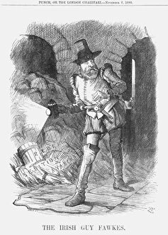 Bonfire Night Collection: The Irish Guy Fawkes, 1880. Artist: Joseph Swain