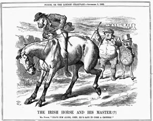 Mr Punch Gallery: The Irish Horse and Master (?), 1885. Artist: John Tenniel