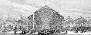 The Irish Industrial Exhibition at Cork: interior sectional view, 1883. Creator: Unknown