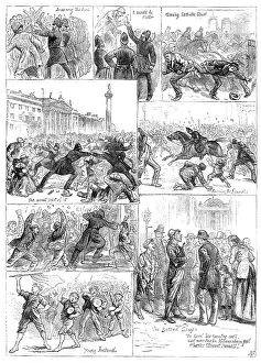 Police Officer Prints: The Irish Land League Agitation: sketches in Dublin - Saturday evening