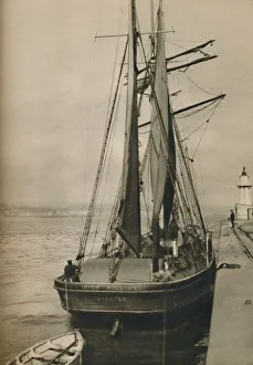 Three Masted Prints: The Irish Minstrel, a wooden three-masted schooner, 1937