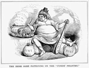 Eating Gallery: The Irish Ogre Fattening on the Finest Pisantry, 1843