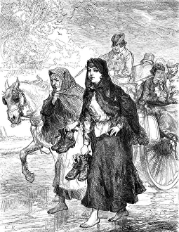 Devout Prints: Irish Sketches: Going to Church, 1880. Creator: Unknown