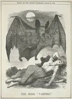 1885 Prints: The Irish Vampire, 1885. Creator: Unknown