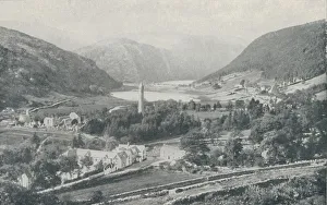 County Wicklow Gallery: An Irish Village (Glendalough), 1910. Artist: Valentine & Sons