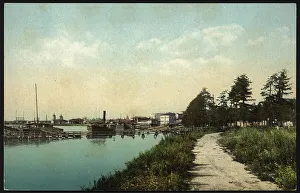 Angara Prints: Irkutsk: Embankment of the Angara, 1904-1914. Creator: Unknown