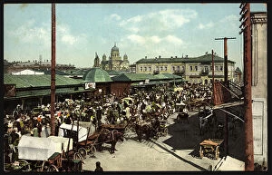 Crowded Collection: Irkutsk: Flea Market, 1904-1914. Creator: Unknown