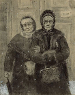 Nobility Collection: Irkutsk Noble Women, School Friends, 1904. Creator: Boris Vasilievich Smirnov