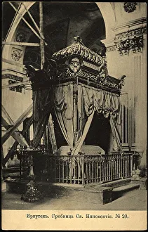 Irkutsk Rossiya Russia Prints: Irkutsk: Tomb of Saint Innokentii, 1904. Creator: Unknown