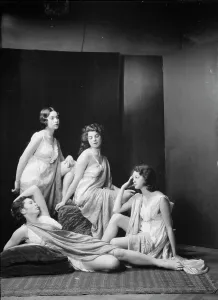 Duncan Irma Prints: Irma Duncan dancers, 1929 or 1930. Creator: Arnold Genthe