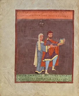 Irmengard Of Nellenburg Prints: Irmengard and Her Husband Werner, shortly after 1053. Creator: Unknown