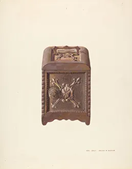 Morton Ralph Prints: Iron Bank, 1935 / 1942. Creator: Ralph Morton